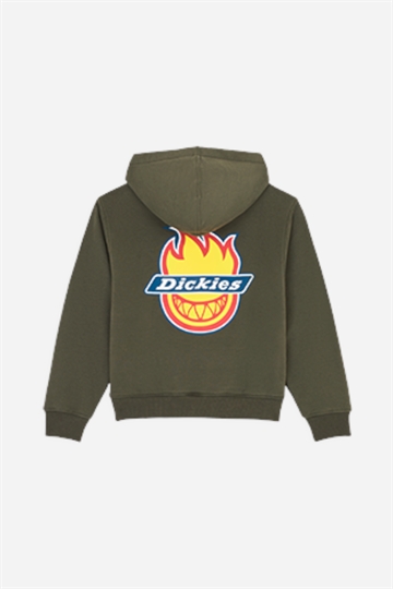 Dickies X Spitfire Junior Hoodie - Olive Green